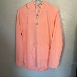 Calvin Klein Performance Quick Dry Hoodie Sweatshirt Pullover Orange Large